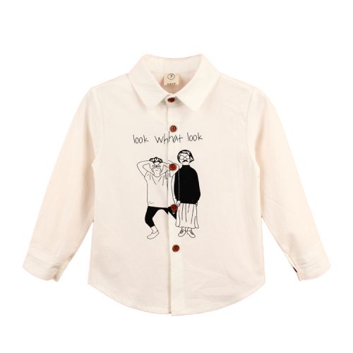 Chemise garçon à manche longue - Ref 2075919