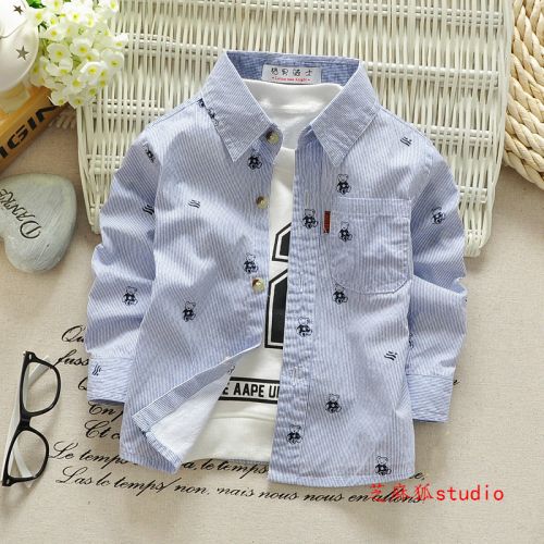 Chemise garçon à manche longue - Ref 2075924