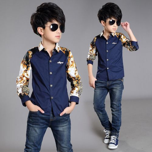 Chemise garçon à manche longue - Ref 2075961