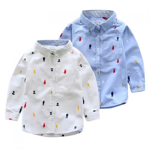 Chemise garçon à manche longue - Ref 2075972