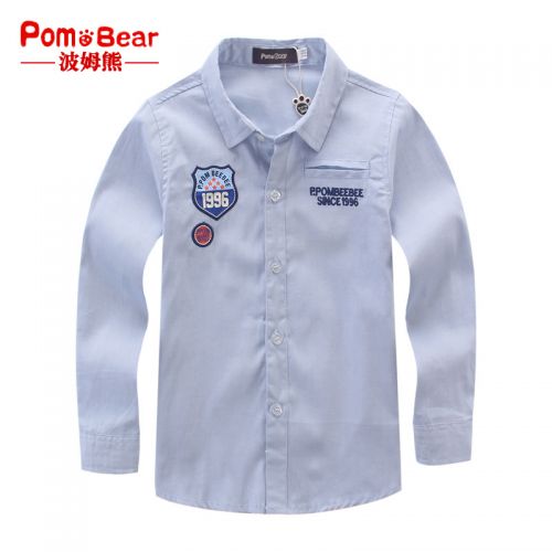 Chemise garçon POM BEAR à manche longue - Ref 2075983