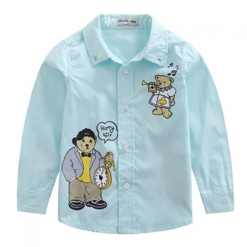 Chemise garçon à manche longue - Ref 2076037