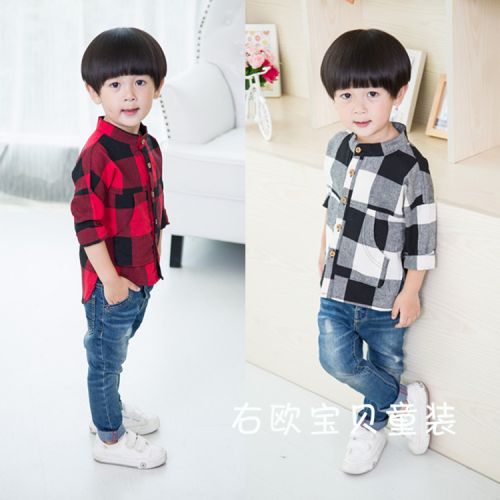 Chemise garçon à manche longue - Ref 2076046