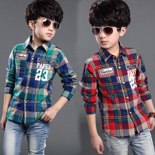 Chemise garçon à manche longue - Ref 2076059