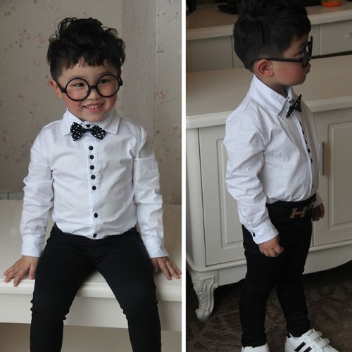 Chemise garçon à manche longue - Ref 2076104