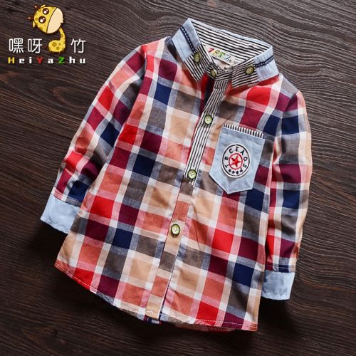 Chemise garçon à manche longue en coton - Ref 2076116