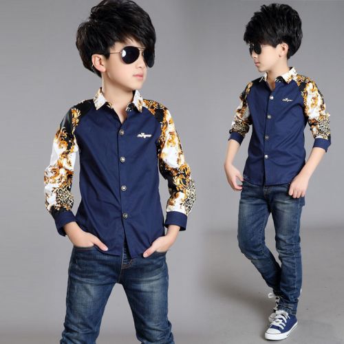 Chemise garçon à manche longue - Ref 2076141