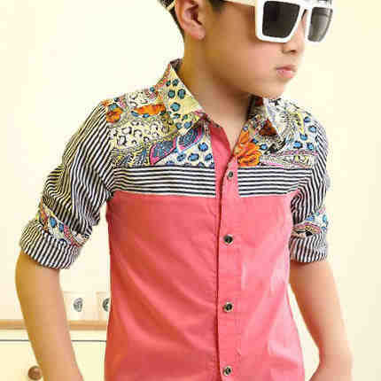 Chemise garçon à manche longue - Ref 2076198