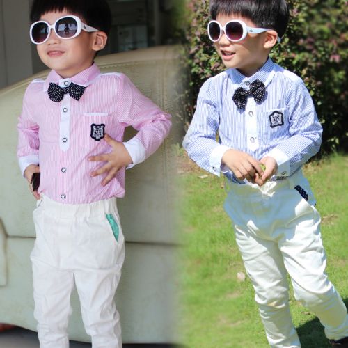 Chemise garçon à manche longue - Ref 2076232