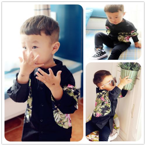 Chemise garçon ZJ.BOY à manche longue - Ref 2076246