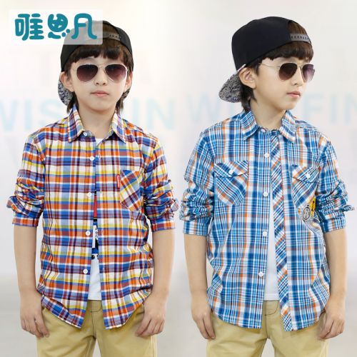 Chemise garçon WISEFIN à manche longue - Ref 2076284