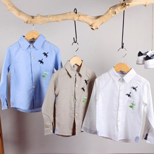 Chemise garçon à manche longue - Ref 2076321