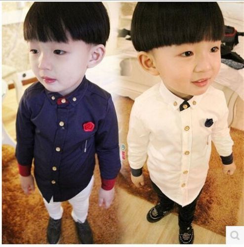 Chemise garçon à manche longue - Ref 2076351