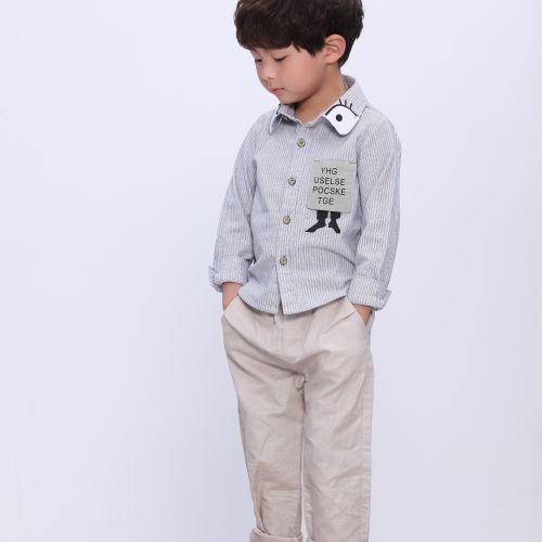 Chemise garçon à manche longue - Ref 2076352