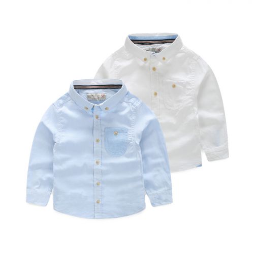 Chemise garçon OKKOAI à manche longue - Ref 2076382