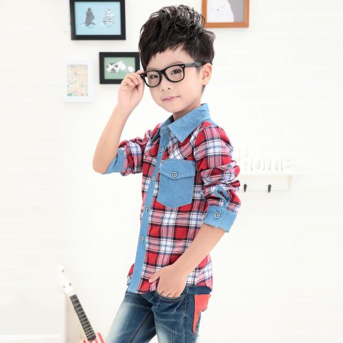 Chemise garçon à manche longue - Ref 2076396