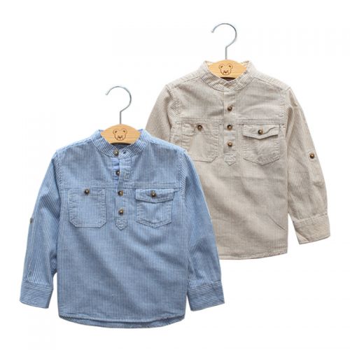 Chemise garçon à manche longue - Ref 2076428