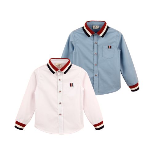 Chemise garçon à manche longue - Ref 2076432