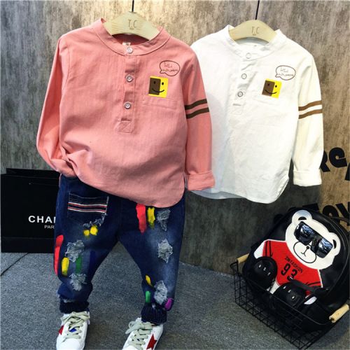 Chemise garçon à manche longue - Ref 2076441