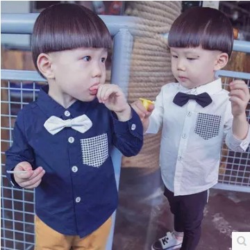 Chemise garçon à manche longue - Ref 2076449