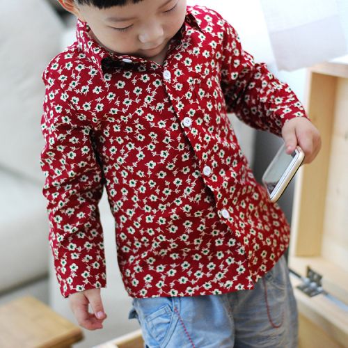 Chemise garçon à manche longue - Ref 2076566