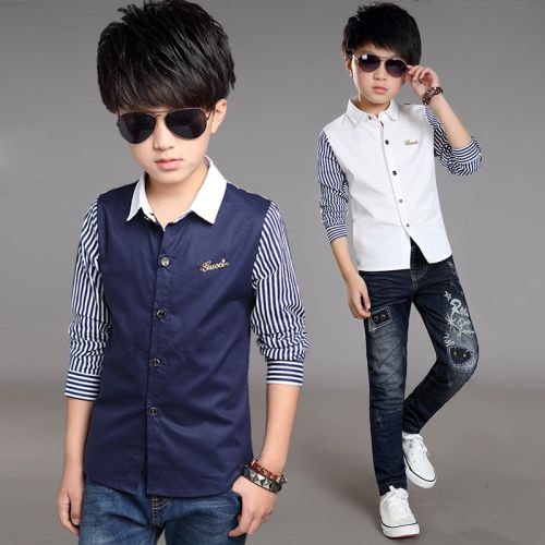 Chemise garçon MMTZ à manche longue - Ref 2076628