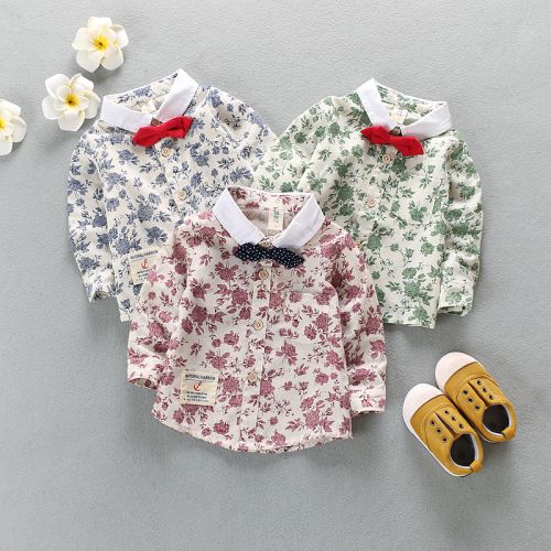 Chemise garçon à manche longue - Ref 2076732