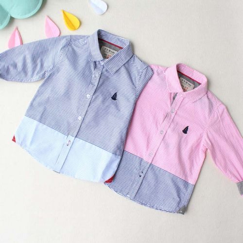 Chemise garçon à manche longue - Ref 2076762