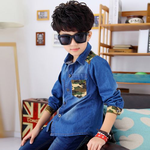 Chemise garçon à manche longue - Ref 2076777