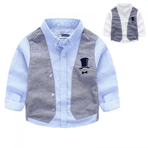 Chemise garçon à manche longue - Ref 2076794