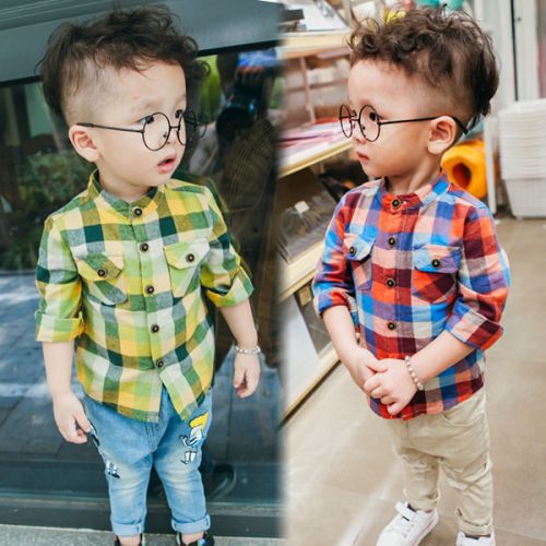 Chemise garçon à manche longue - Ref 2076852