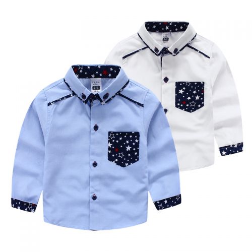 Chemise garçon à manche longue - Ref 2076866