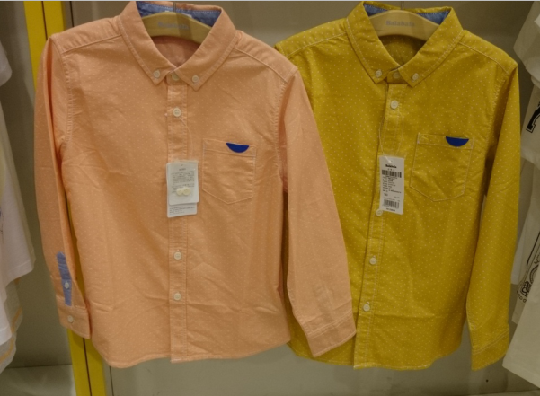 Chemise garçon à manche longue en coton - Ref 2076895