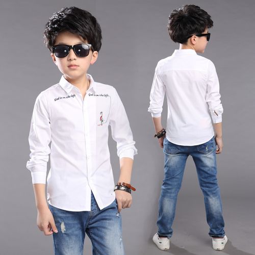 Chemise garçon à manche longue - Ref 2076926