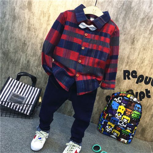 Chemise garçon à manche longue - Ref 2076933