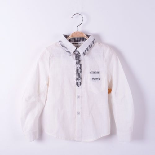 Chemise garçon à manche longue - Ref 2076992