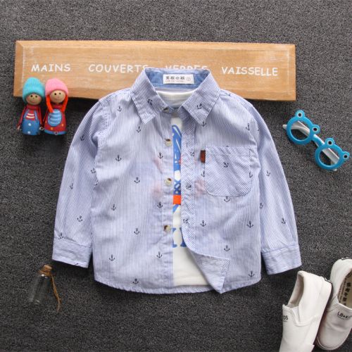 Chemise garçon BEIK à manche longue - Ref 2077000