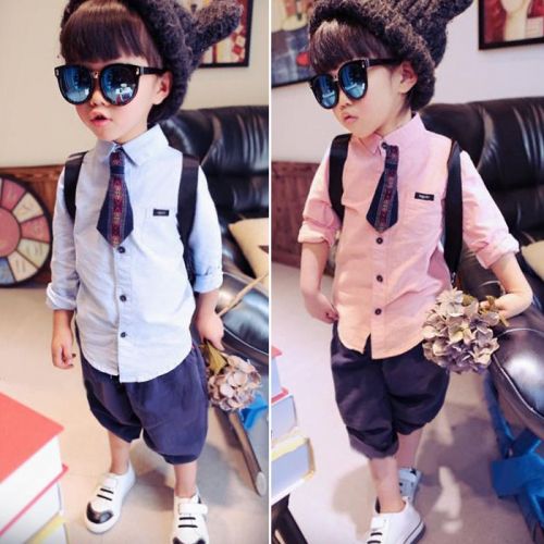 Chemise garçon à manche longue - Ref 2077068