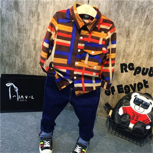 Chemise garçon à manche longue - Ref 2077078