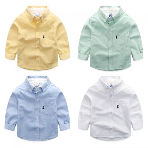 Chemise garçon LUAGEKIDS à manche longue - Ref 2077115