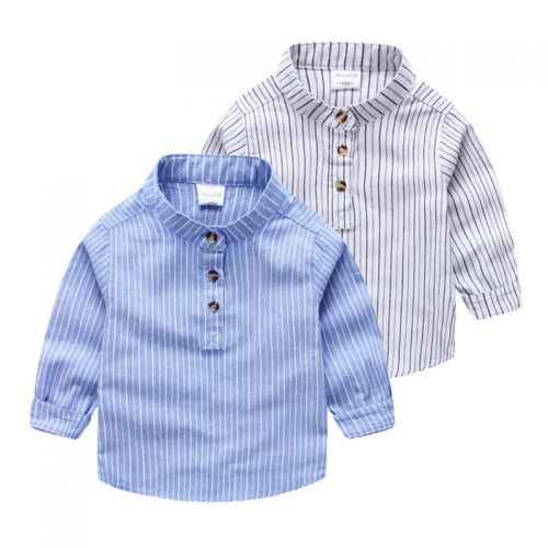 Chemise garçon à manche longue en Toile de coton - Ref 2077140