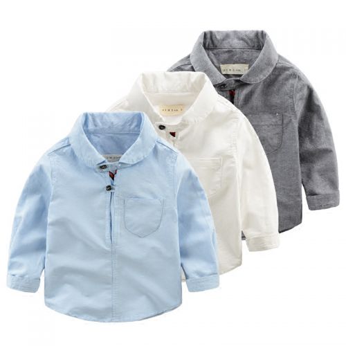Chemise garçon à manche longue - Ref 2077158
