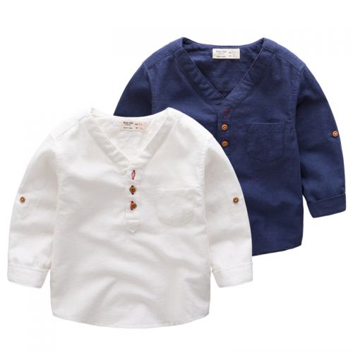 Chemise garçon à manche longue - Ref 2077173