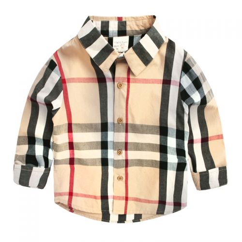 Chemise garçon à manche longue en Toile de coton - Ref 2077183