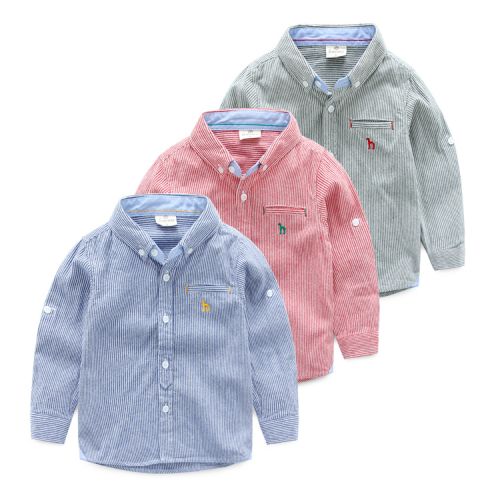 Chemise garçon à manche longue - Ref 2077194