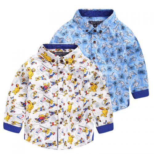 Chemise garçon à manche longue en Toile de coton - Ref 2077203