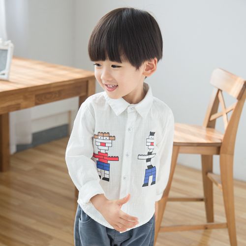 Chemise garçon à manche longue - Ref 2077240