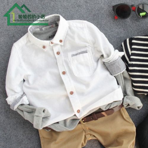 Chemise garçon à manche longue - Ref 2077249