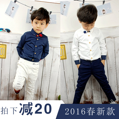 Chemise garçon à manche longue en Toile de coton - Ref 2077252