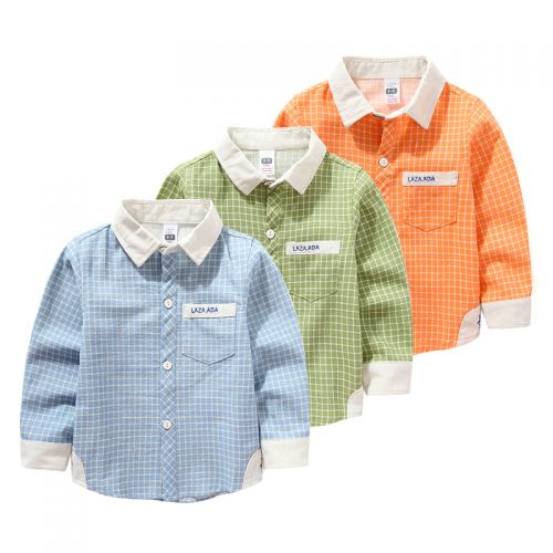 Chemise garçon à manche longue en lin - Ref 2077289
